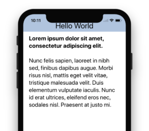 iPhone X with the header partially clipped behind the speaker notch