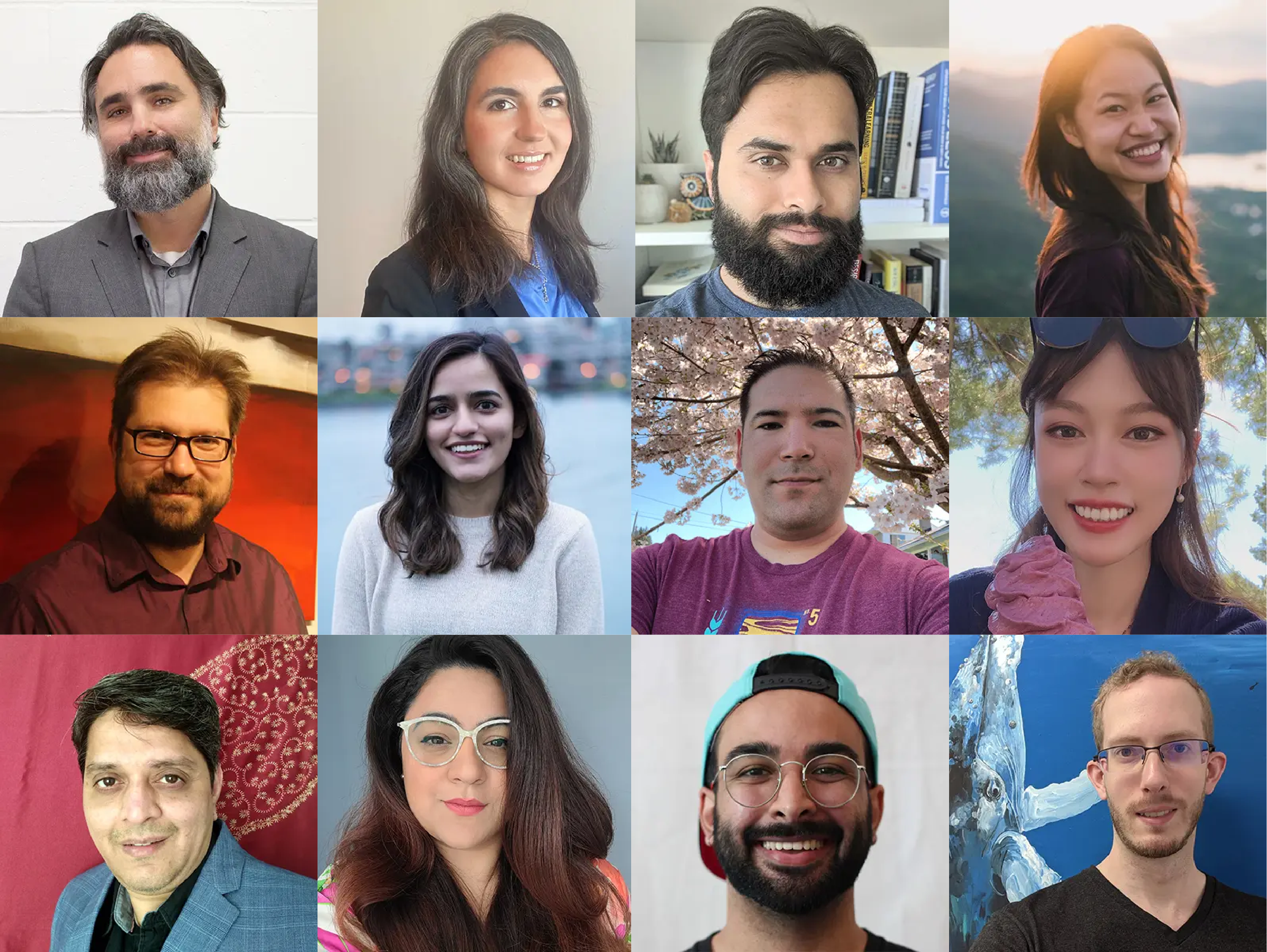 grid of all team member photos