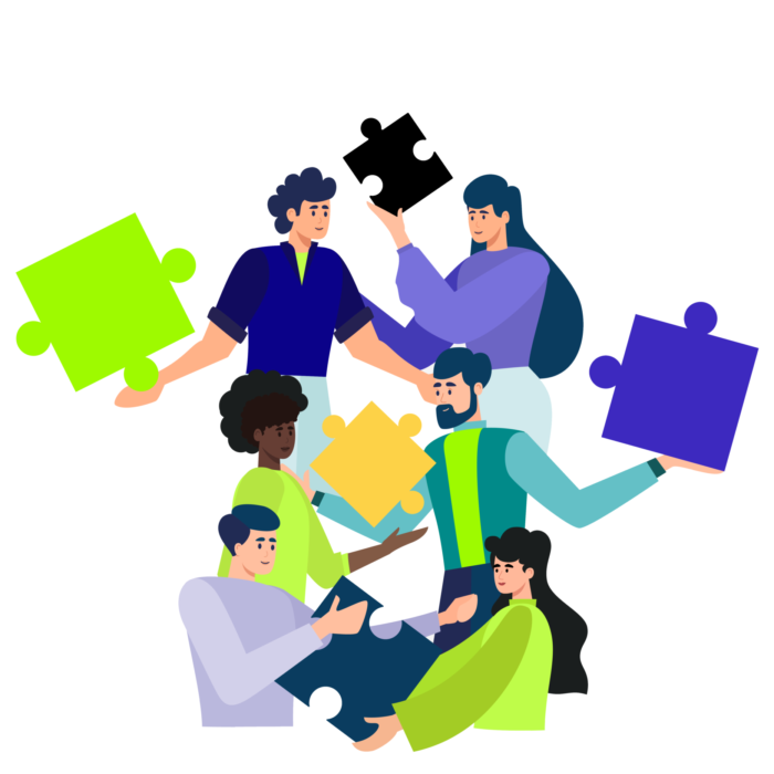 manifesto_correct-white illustration of people assembling a puzzle