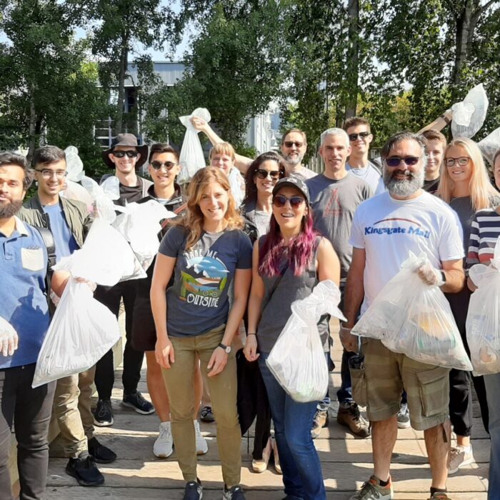 20190718_103959 ayogo team holding white garbage bags