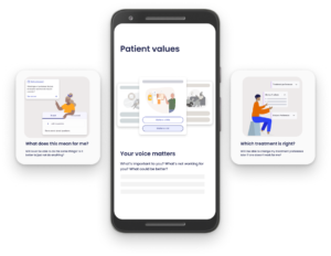 patient values app mock up